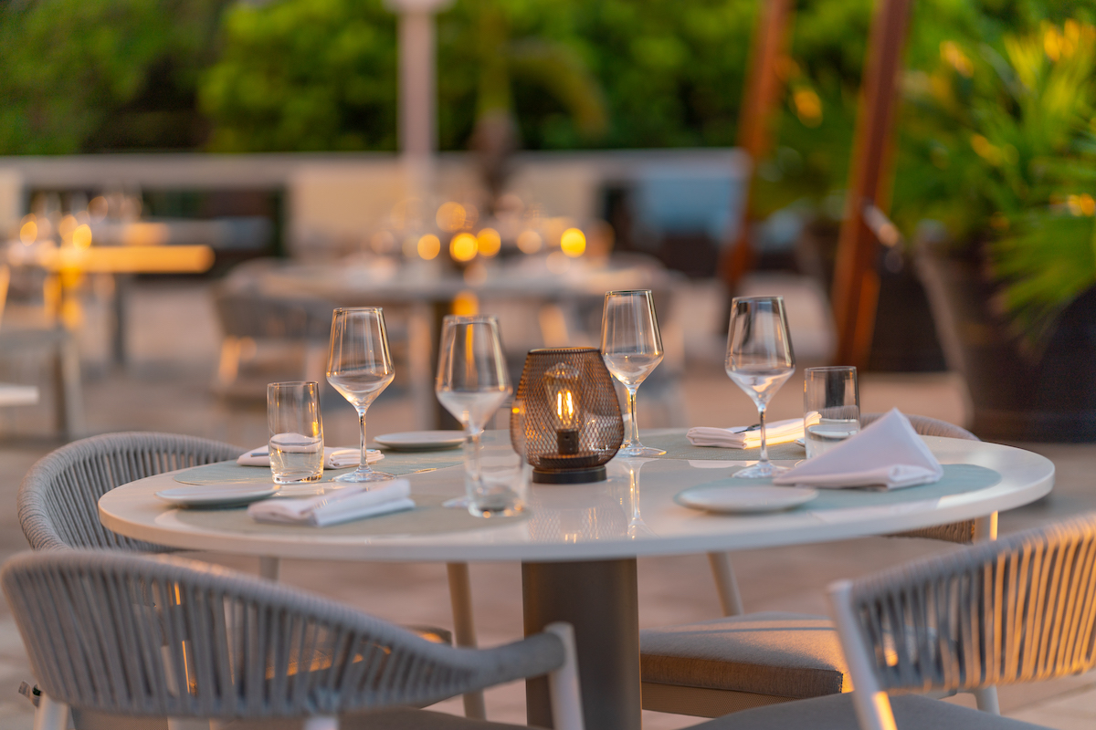 Ambassador Grill - Sunset Table Setting - Palm Beach